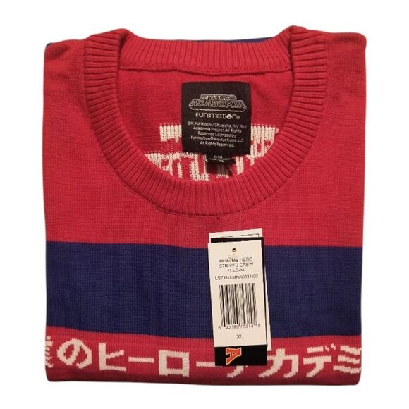 My Hero Academia Striped Crew Neck Sweater - Picture 3 of 3
